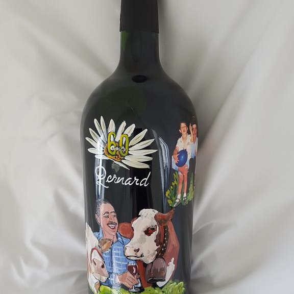 SYLVIE VALOT Peinture sur bouteille - CHARLY SUR MARNE