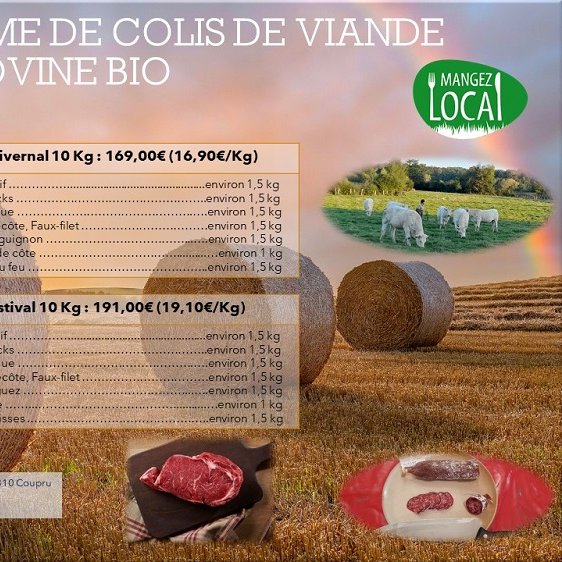 EARL CHOPIN STEPHANE - Elevage Bio - COUPRU