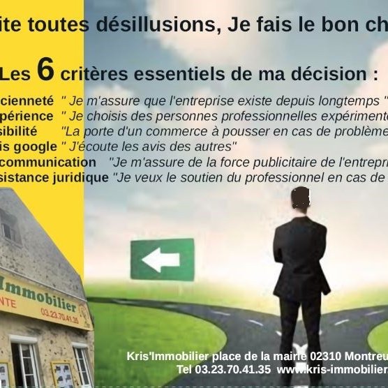 KRIS IMMOBILIER Agence Immobilière - MONTREUIL AUX LIONS